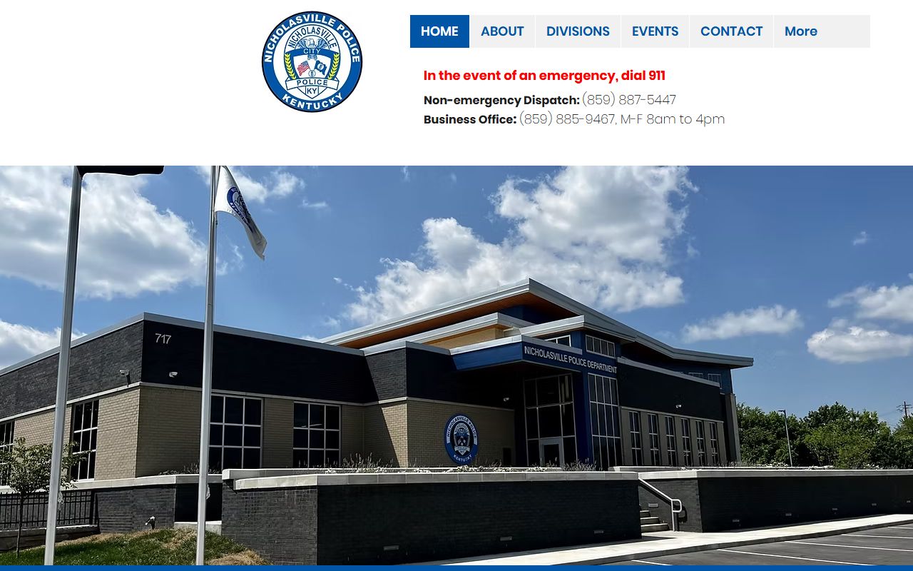 Nicholasville Police Department website