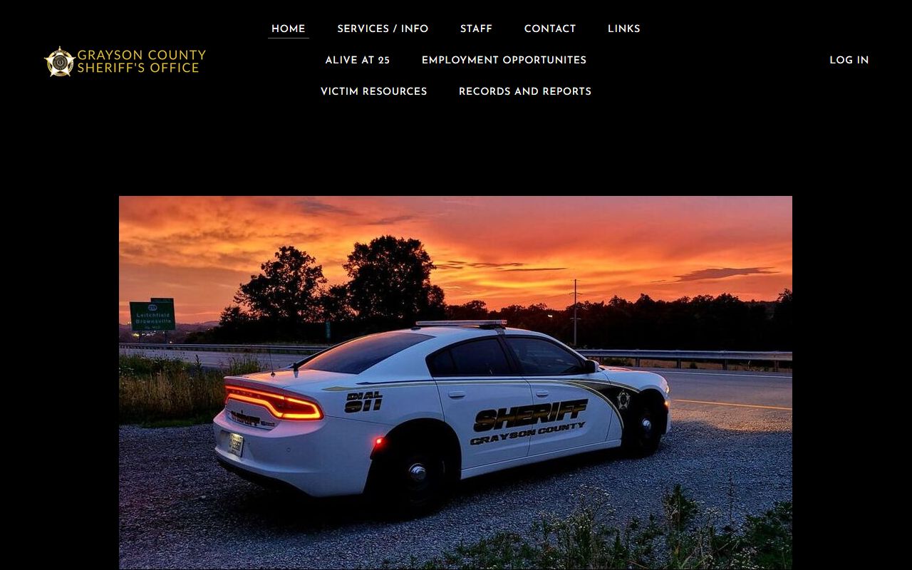 Grayson County Sheriff's Office website for recent bookings information