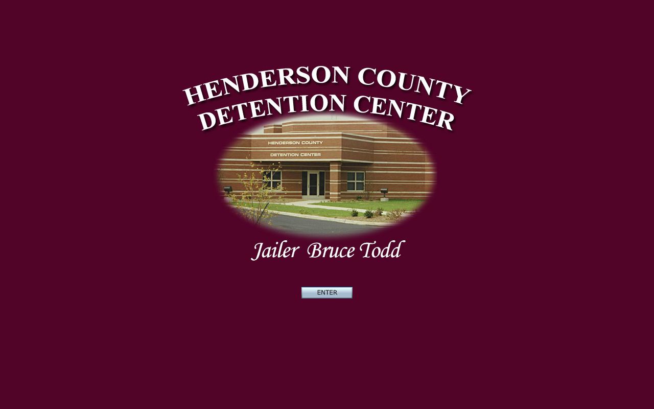 Henderson County Detention Center website for recent bookings and inmate search
