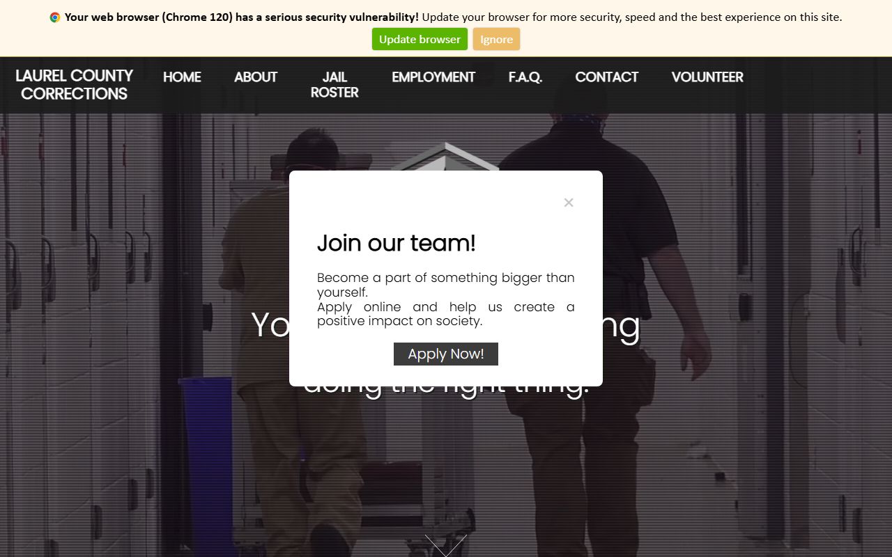 Laurel County Correctional Center facility in London Kentucky