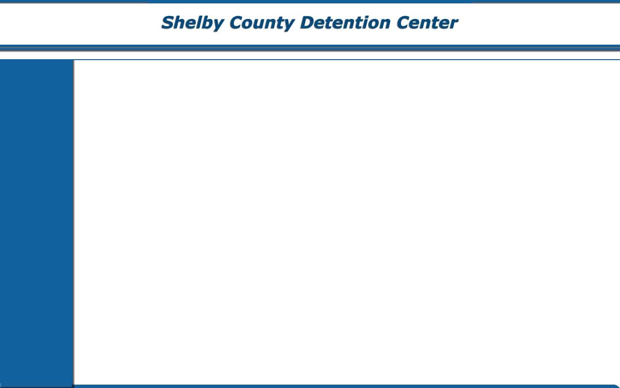 JailTracker inmate list interface for searching Shelby County recent bookings