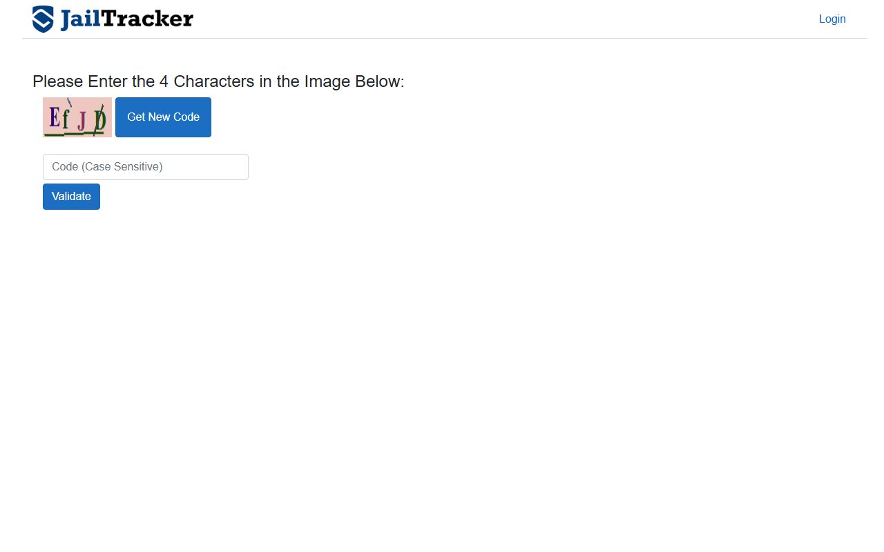 Warren County JailTracker system showing recent booking records